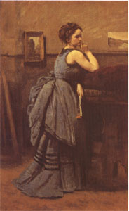 Jean Baptiste Camille  Corot Woman in Blue (mk05)